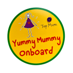 Purple Ronnie Car sign Yummy mummy onboard