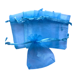 Organza zakje 7x9cm Licht blauw