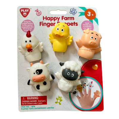 Play Happy Farm Boederij Vingerpoppetjes 5 stuks