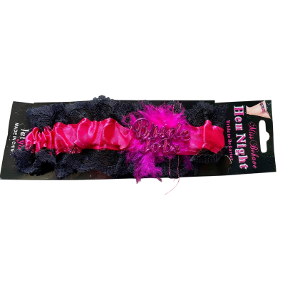 Kouseband, Bride to be, Roze