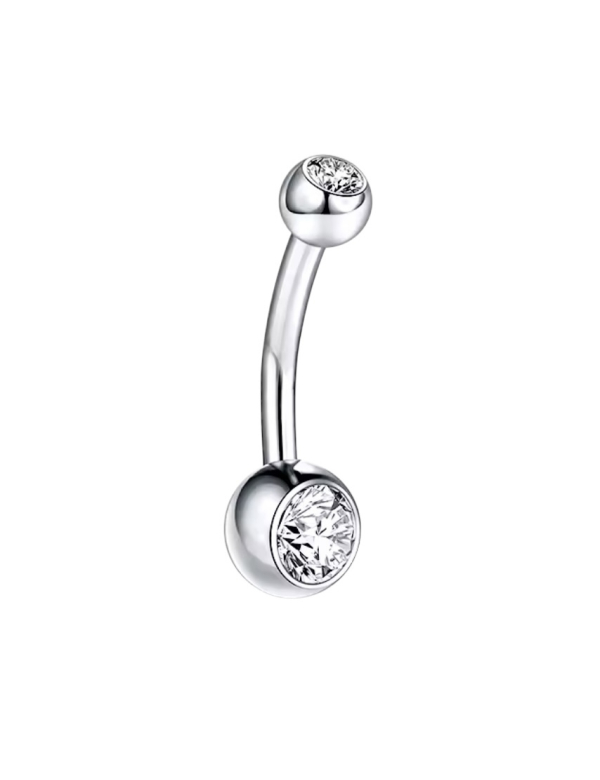 Navelpiercing Zilverkleurig 10x1.6x4