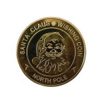 Kerst Santa Claus Wishing Coin