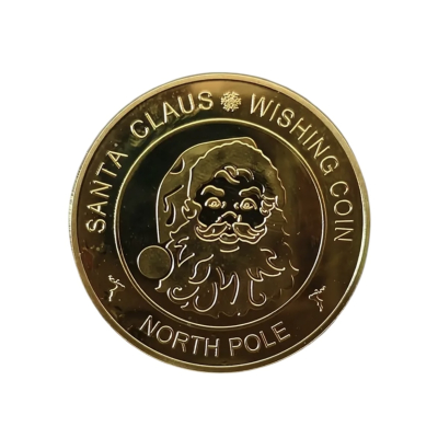 Kerst Santa Claus Wishing Coin