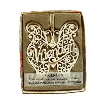 H&&H Inspirerende woorden hanger, Vrienden, Vlinder