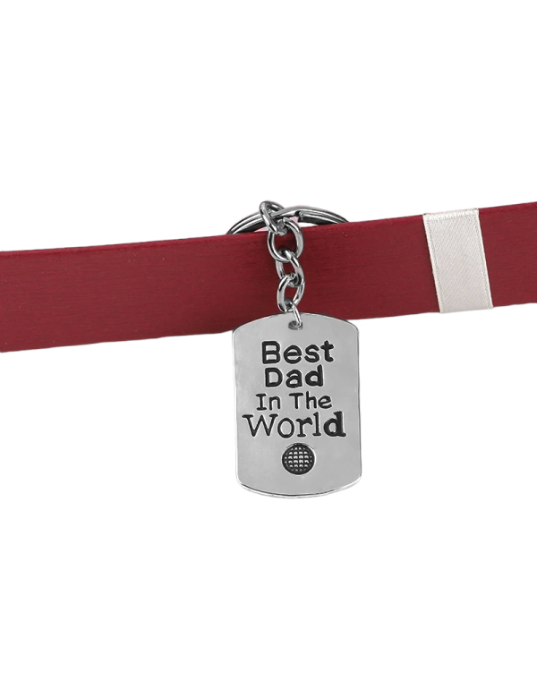 Sleutelhanger Vaderdag "Best dad in the world"