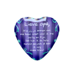 Blikje met tekst Hart, Lieve opa