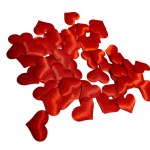 Hartjes kussentjes 50 stuks