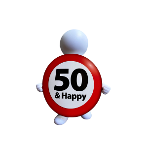 I'm Happy giftpoppetje 50 & Happy I'm Happy giftpoppetje 50 & Happy