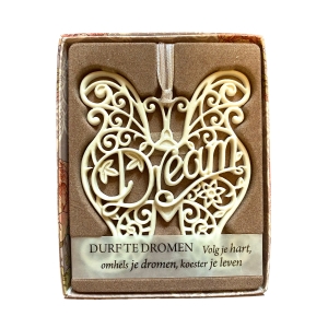 H&&H Inspirerende woorden hanger, Dream, Vlinder H&&H Inspirerende woorden hanger, Dream, Vlinder