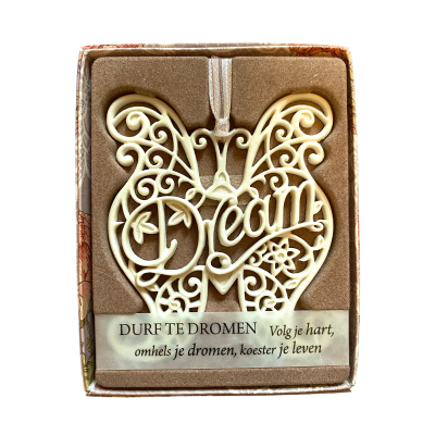 H&&H Inspirerende woorden hanger, Dream, Vlinder