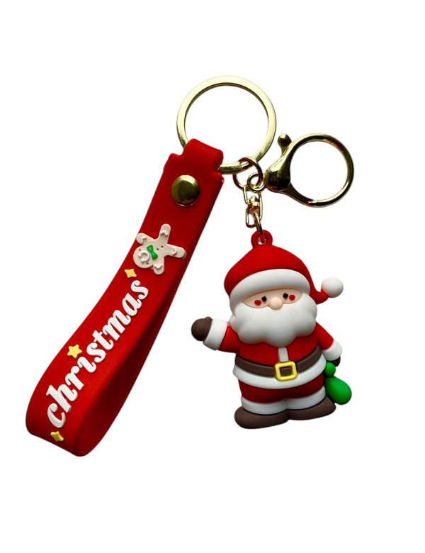 Sleutelhanger Kerstman "Merry Christmas"