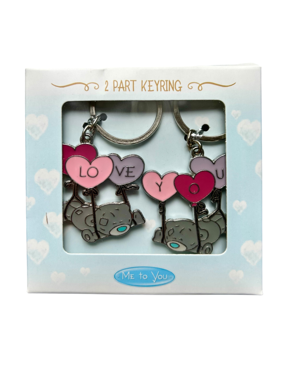 Set van 2 sleutelhangers, Me to you, Love you Set van 2 sleutelhangers, Me to you, Love you