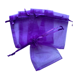 Organza zakje 7x9cm Licht Paars