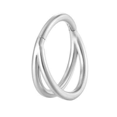 Conch Piercing Ring Zilverkleurig 12x1.2mm