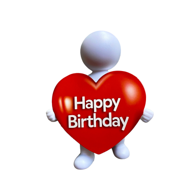 I'm Happy giftpoppetje Happy birthday