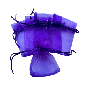 Organza zakje 8x10cm Paars