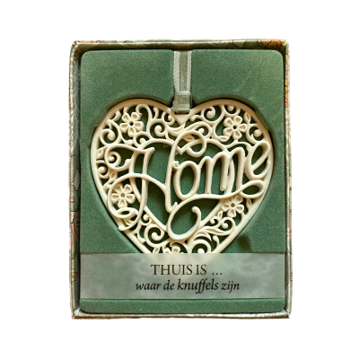 H&&H Inspirerende woorden hanger, Home, Hart