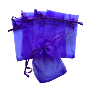 Organza zakje 7x9cm Paars