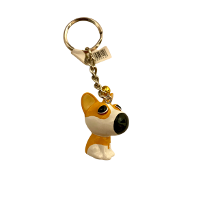 Sleutelhanger Puppy Bruine vlekken Sleutelhanger Puppy Bruine vlekken