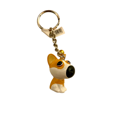 Sleutelhanger Puppy Bruine vlekken