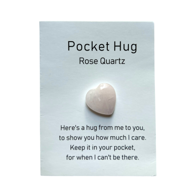 Pocket Hug Rozenkwarts Hart
