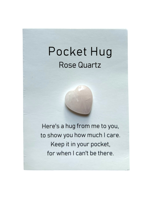 Pocket Hug Rozenkwarts Hart Pocket Hug Rozenkwarts Hart