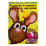 Pasen kleurboek, knutselboek met stickers