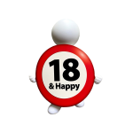 I'm Happy giftpoppetje 18 & Happy