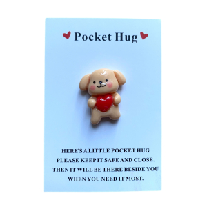 Pocket Hug Hondje met Hart