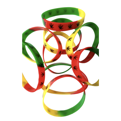 Festival armband met wietblaadjes