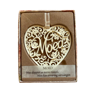 H&&H Inspirerende woorden hanger, Moed, Hart H&&H Inspirerende woorden hanger, Moed, Hart