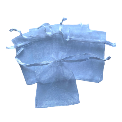 Organza zakje 7x9cm Wit