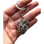 Sleutelhanger Engelenroeper Zilverkleurig