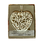H&&H Inspirerende woorden hanger, Moeder Dochter, Hart