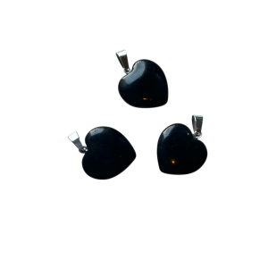 Edelsteen hanger Hart Obsidiaan