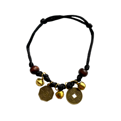 Armband met Geluksmuntjes en Belletjes