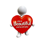 I'm Happy giftpoppetje Life is beautifull