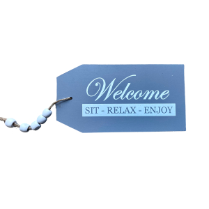 Tekst decoratie plankje Welcome Tekst decoratie plankje Welcome