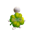 I'm Happy giftpoppetje Thanks