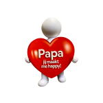 I'm happy Giftpoppetje vaderdag, Papa