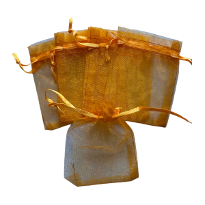 Organza zakje 7x9cm Oranje