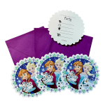 Disney Frozen uitnodigingskaarten 6 stuks