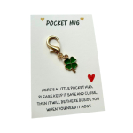 Pocket hug Sleutelhanger Klavertje 4