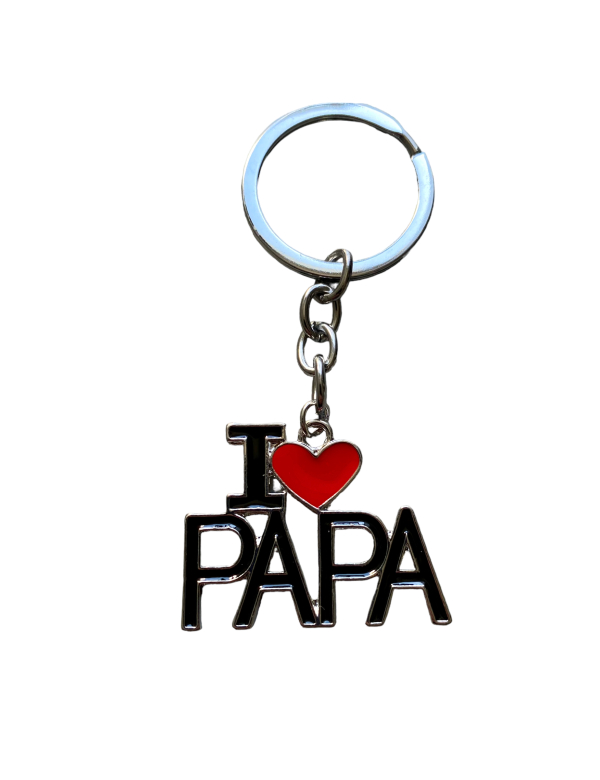 Sleutelhanger Vaderdag "I love Papa"