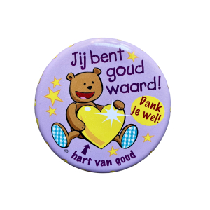 Blikje met tekst beertjes, Jij bent goud waard Blikje met tekst beertjes, Jij bent goud waard