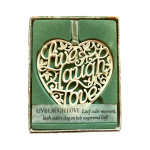 H&&H Inspirerende woorden hanger, Live, Laugh, Love, Hart