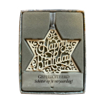 H&&H Inspirerende woorden hanger, Happy Birthday, Ster