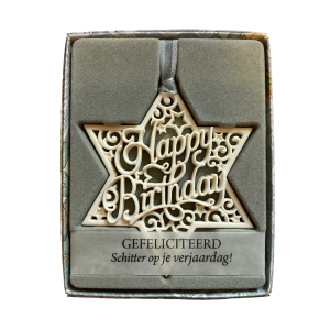H&&H Inspirerende woorden hanger, Happy Birthday, Ster H&&H Inspirerende woorden hanger, Happy Birthday, Ster