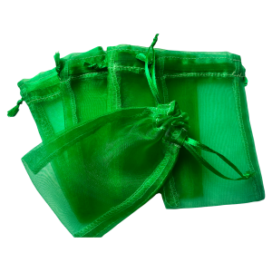 Organza zakje 8,5x13cm Groen