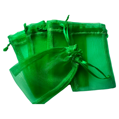 Organza zakje 8,5x13cm Groen
